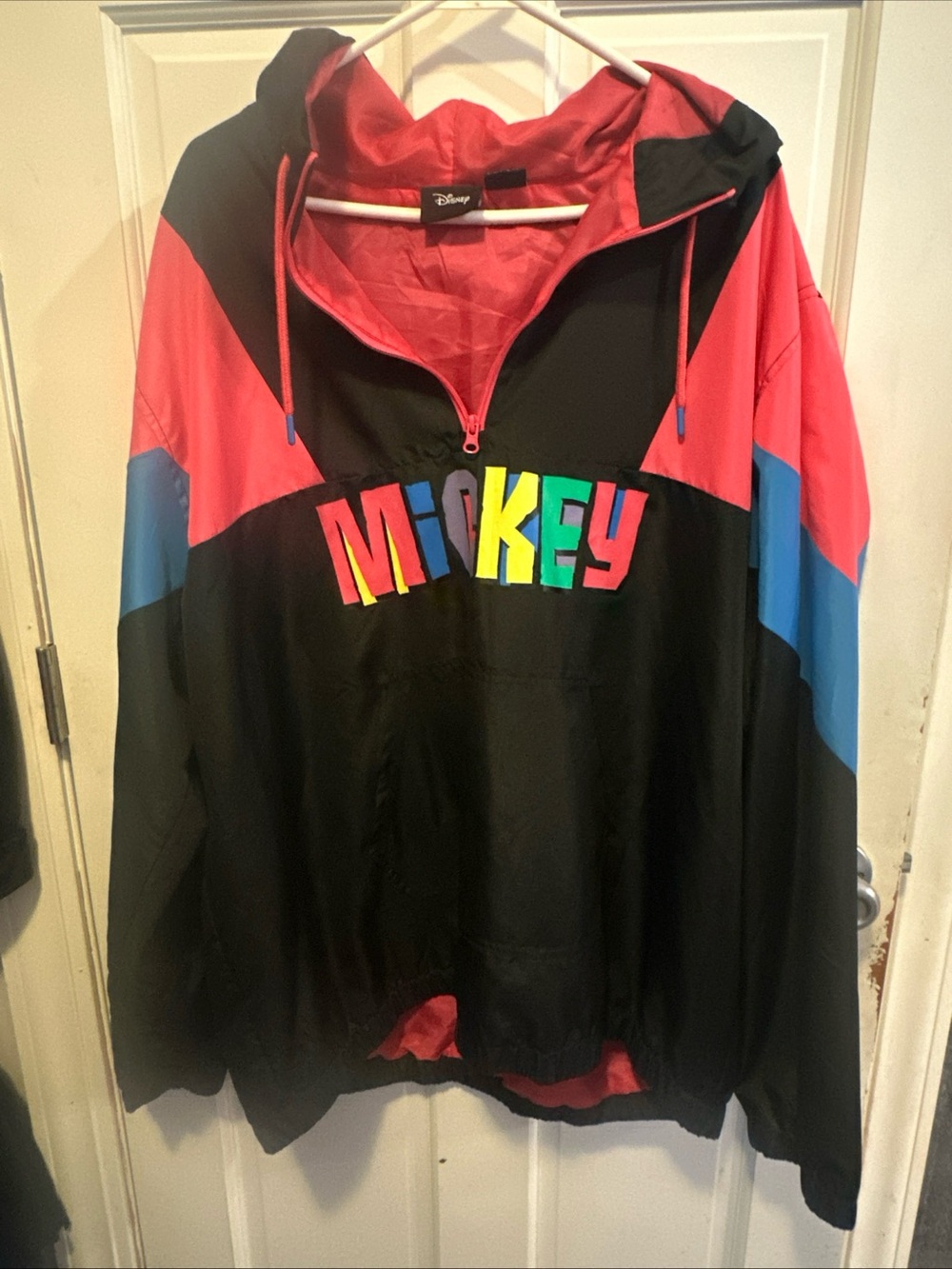 Vintage Disney Mickey Colorblock Windbreaker Jacket